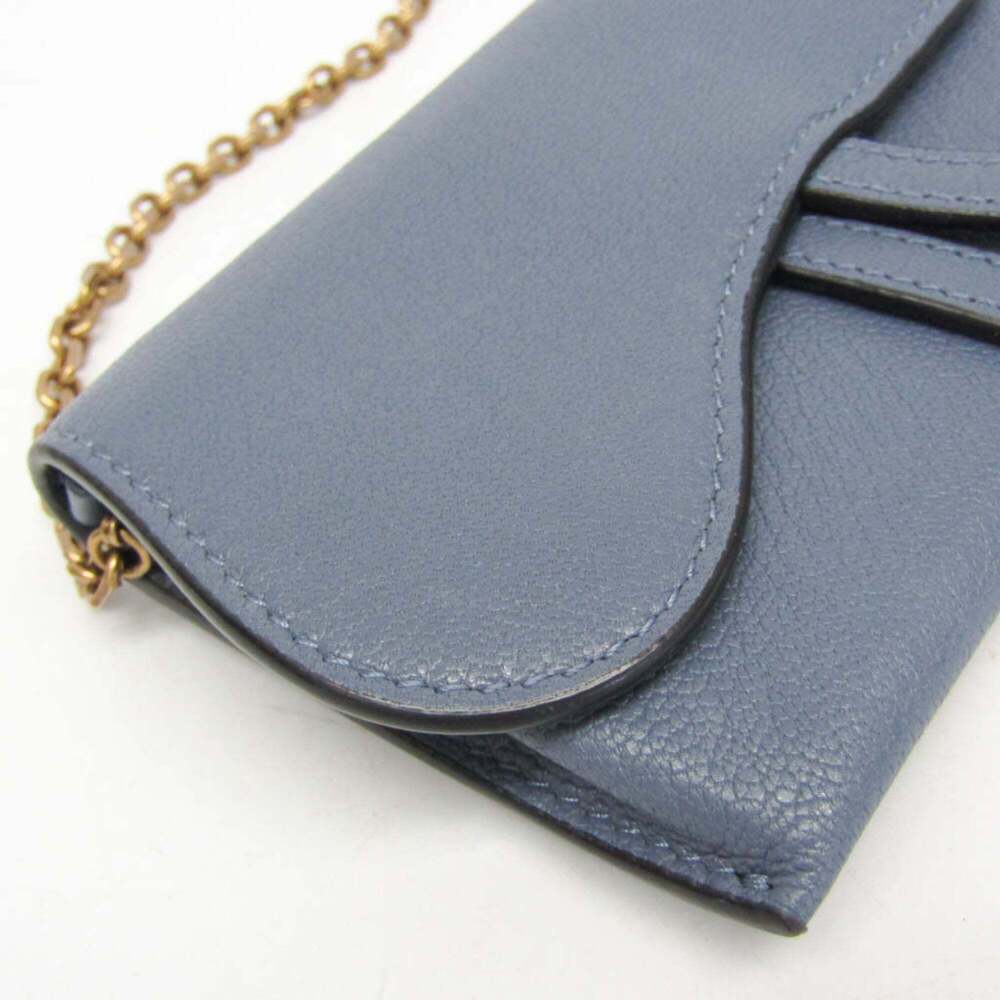 CHRISTIAN DIOR Blue Leather Shoulder Bag - Picture 5 of 15